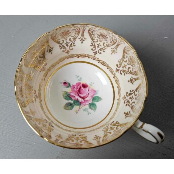 Paragon Tea cup and Saucer by appointment of her royal majesty, rose gold, 1940s - Picture 7 of 9